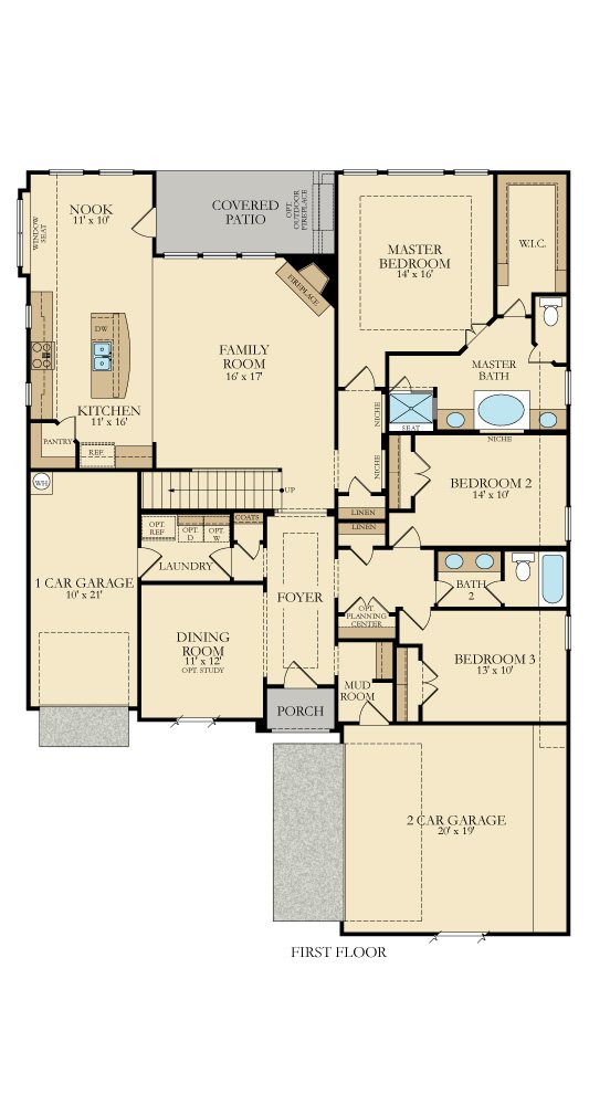Aspen II by Lennar Homes Floor Plan Friday
