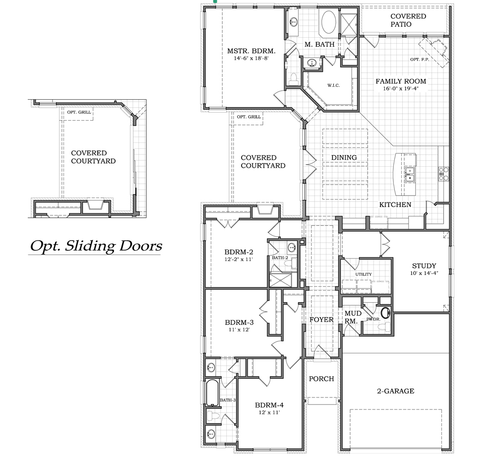 Malibu by Chesmar Homes Floor Plan Friday
